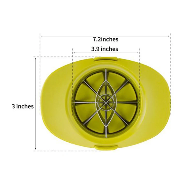 

4-In-1 Apple Pear Mango Tomato Guava Orange Pitaya Fruit Vegetable Slicer Cutter with Common Base Kitchen Gadget