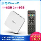 ТВ-приставка T95 Mini, Android 10,0, четырехъядерная, 2 Гб ОЗУ, 16 Гб ПЗУ, 2,4G, Wi-Fi, медиаплеер 4K, ТВ vs x96 mini ip TV