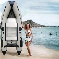 Solar Marine 5 Person 3 M PVC Inflatable Assault Kayak Speed Boat Fishing Canoe Casual Hovercraft Aluminum Floor