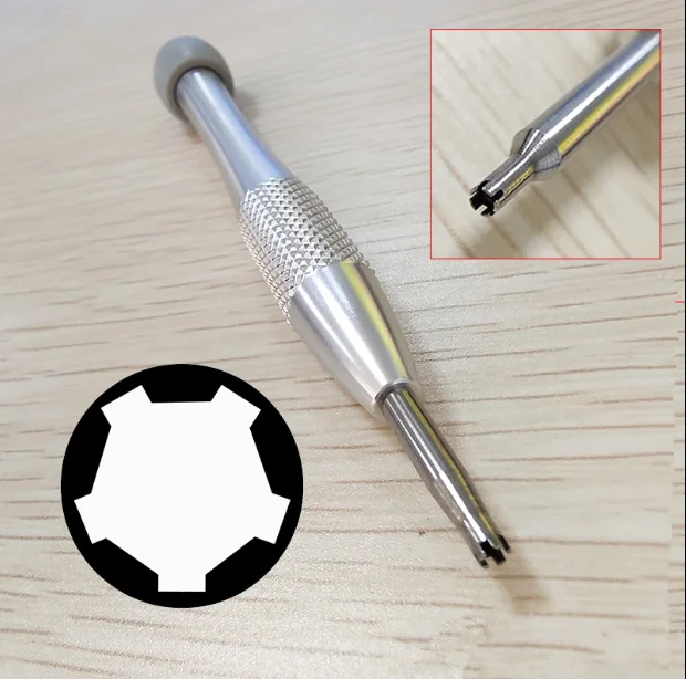 Бесплатная доставка 1 шт. отвертка для RM часов 5 зубцов спицы звезда | Наручные