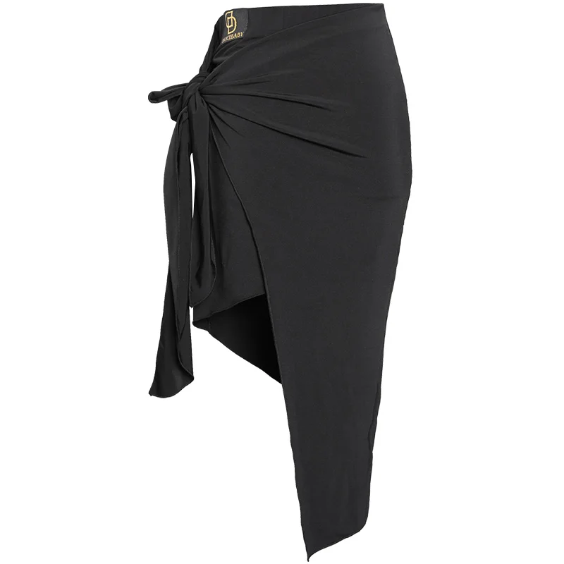 

Fashion New Irregular Latin Dance Skirt Adult Female Sexy Split Skirts For Women'S Ballroom Cha Cha Samba Practice Wear DWY3585