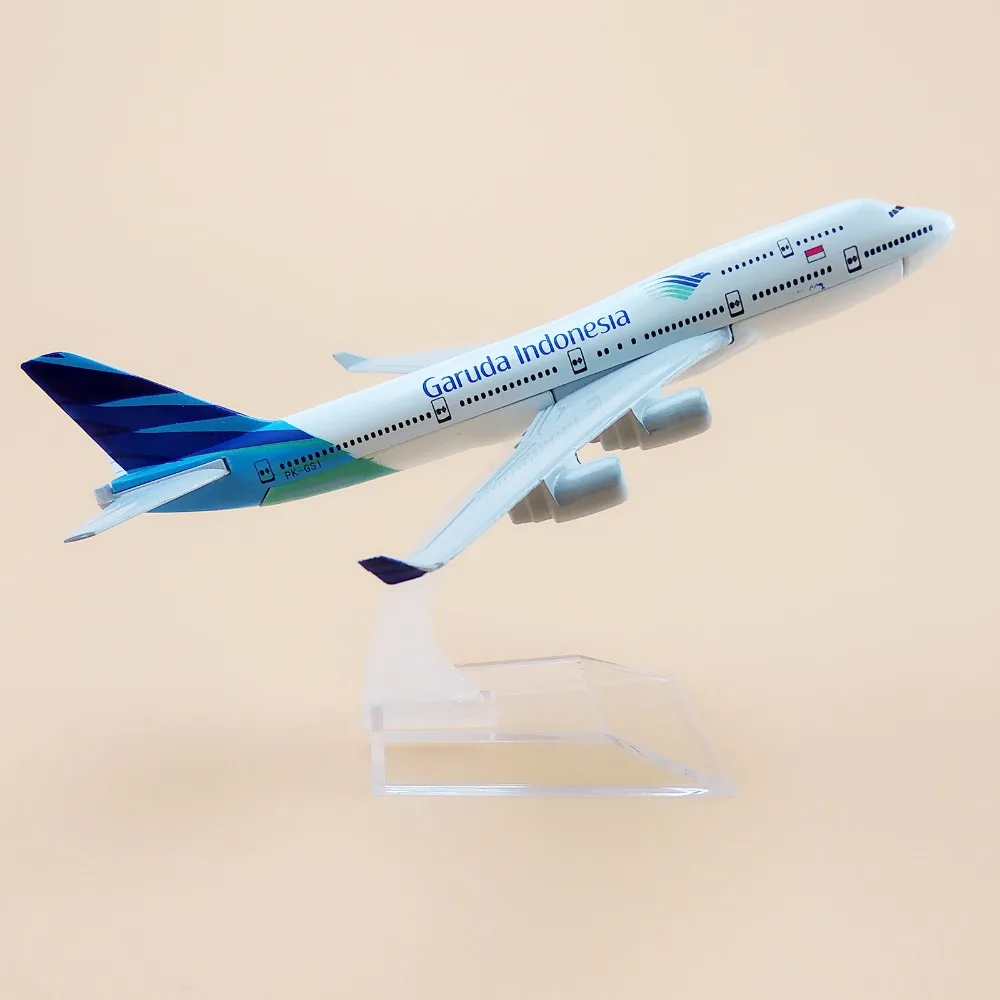 16 см Air Garuda Indonesia B747 Boeing 747 Airways Airlines металлический сплав модель самолета литой под
