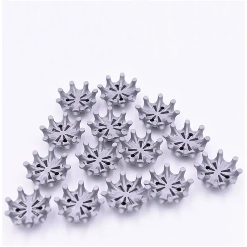 

8Pcs Golf Shoe Spikes Cleats Stud Rubber Tri Lock Soft Spikes Easy Install Fast Twist Cleats Replacement Spikes Gray