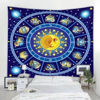 constellation starry sky tapestry home decoration wall hanging hippie divination witchcraft bohemian decoration yoga mat sheet