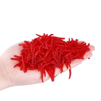 sell 20 lifelike fish fishy red worm soft bait at a loss simulate earthworm carp bass fishing baitartificial silica gel pesca