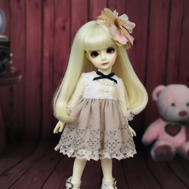 BJD одежда 1/4 bjd Кукольное платье + пальто повязка для волос SD MDD кукольные