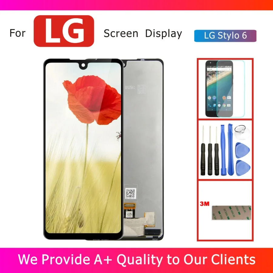Оригинальный 6 8 &quotЖК дисплей Дисплей стеклянное покрытие для LG Stylo LMQ730TM Экран с