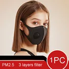 Дышащая Маска для лица Pm2.5 с цветочным принтом, маски, тканевые защитные маски Pm 2,5, Пылезащитная маска для рта, моющаяся многоразовая маска для рта, 1 шт.