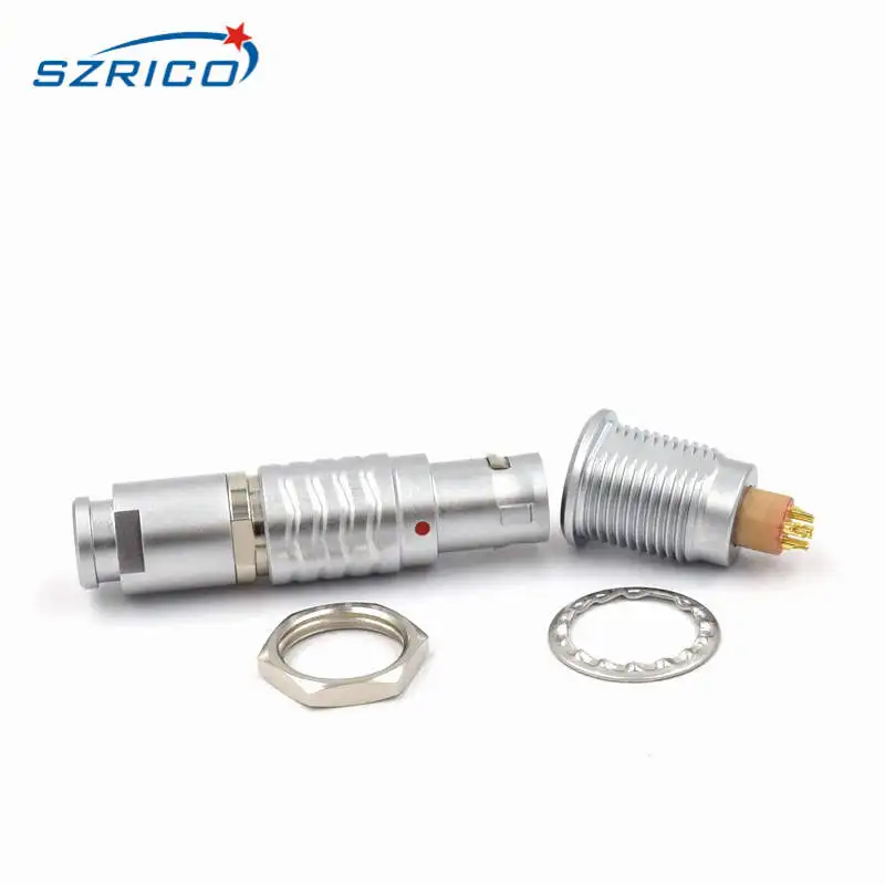 M12 разъем FGG/яйцо 1B 4 Pin электронные с разъемом папа муфтовый стыковочный