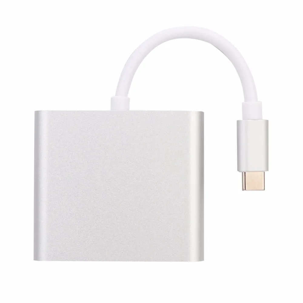 Мини-адаптер с разъемами типа C на HDMI+ PD для зарядки питания и USB3.0 для игровой консоли