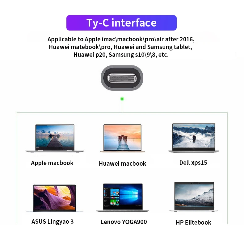 Type-C PD концентратор USB3.0 SD TF LAN VGA 3,5 мм аудио Для iMac MacBook huawei Xiaomi смартфон Расширение Док-станция 4K HDMI