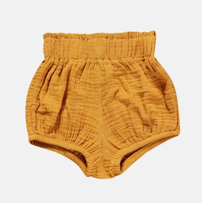 10YELLOW Треугольные Трусы-шорты с высокой талией для малышей модные Хлопковые Штаны для маленьких мальчиков и девочек свободные Мягкие штаны для малышей Одежда для детей - Цвет: 10YELLOW