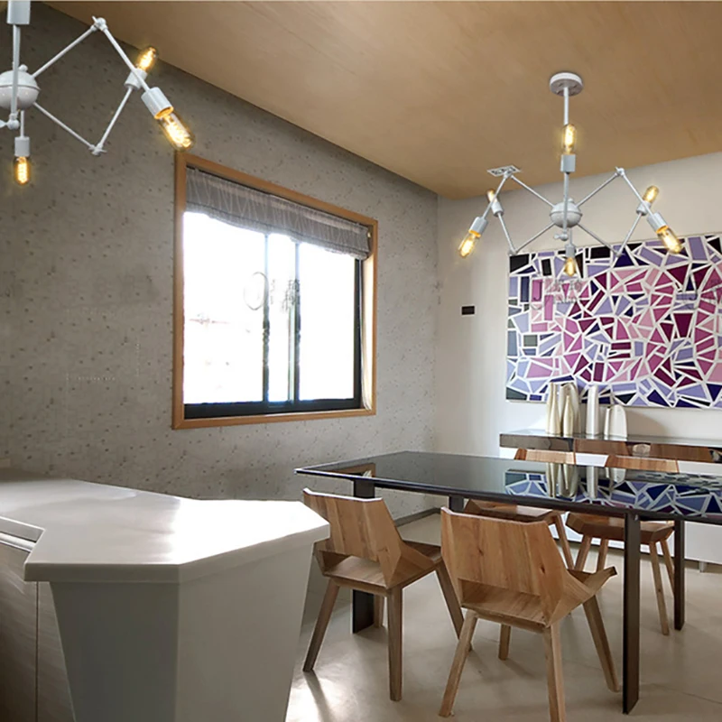 Современные подвесные светильники в стиле арт-деко паук с 6/8/10/12 насадками