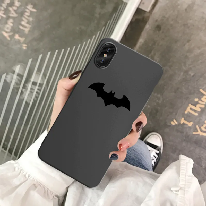 Style 2 Чехол для телефона с изображением героев мультфильма «Бэтмен» для iPhone XS MAX 11Pro XR X 7 8 6s Plus Super Hero, мягкая Матовая силиконовая задняя крышка, тонкий Чехол - Цвет: Style 2