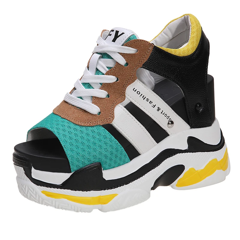 Женские летние сандалии на платформе модные роскошные дизайнерские массивной