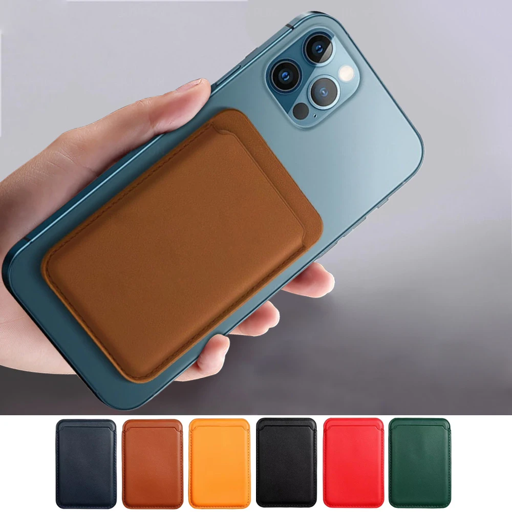 

Magnetic Adsorption Phone Case Wallet Card SoltBag For iPhone13 12 Pro Max Luxury Fashion Portable Card Pouch Cover Fundas Coque