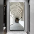 Архитектурная Арка исламский постер Марокканская Арка мечеть мусульманская живопись на холсте Печать дворец Касабланка настенные картины Домашний декор