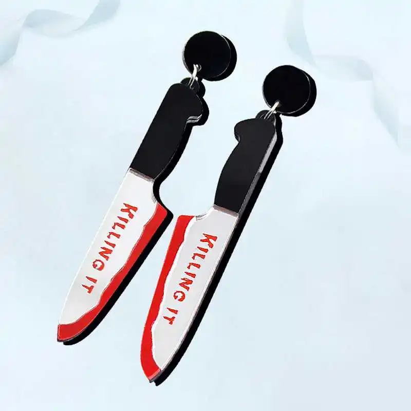 Holloween ювелирные изделия в стиле панк длинные рандомные серьги подвески для