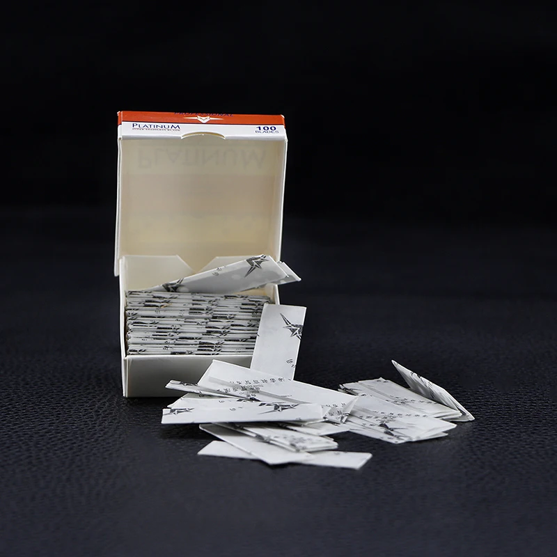 100pcs/Bag Double Edge Safety Razor Blade Stainless Steel Blades Men Shaving Shaver Manual Tool | Красота и здоровье