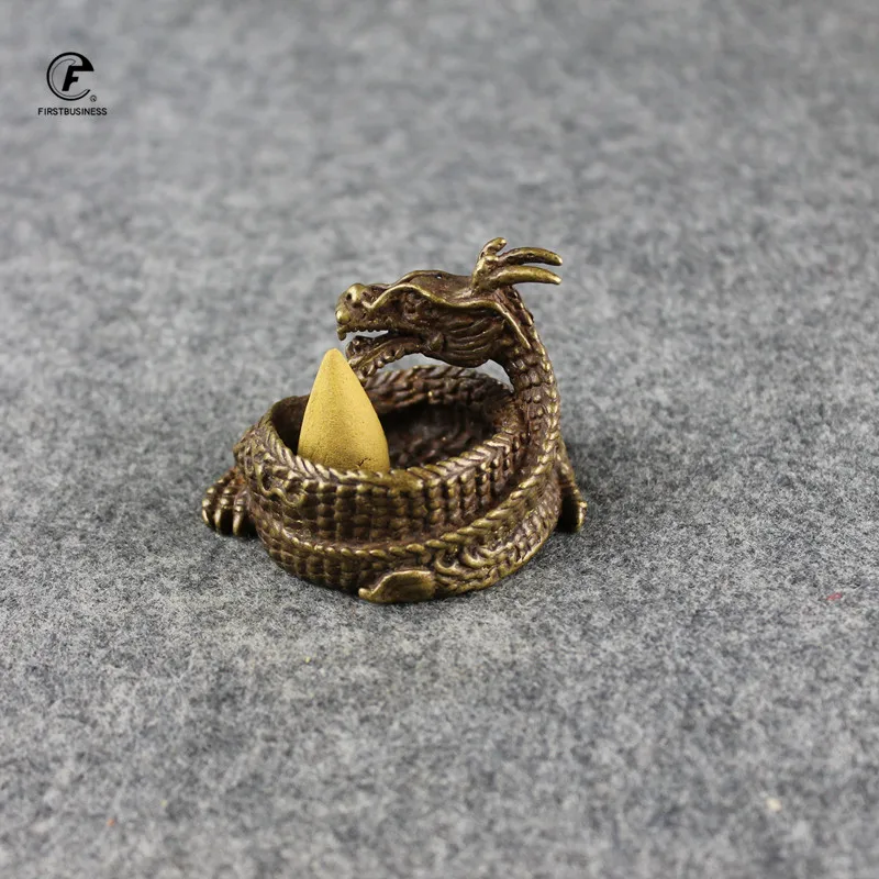 Античные медные китайские украшения в виде дракона ретро латунная Чистящая