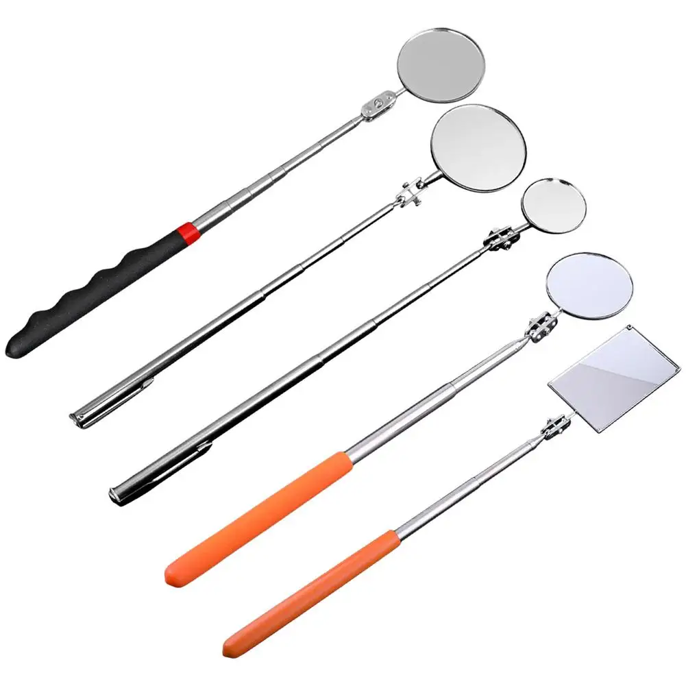 360 поворотное квадратное и круглое инспекционное зеркало регулируемое для