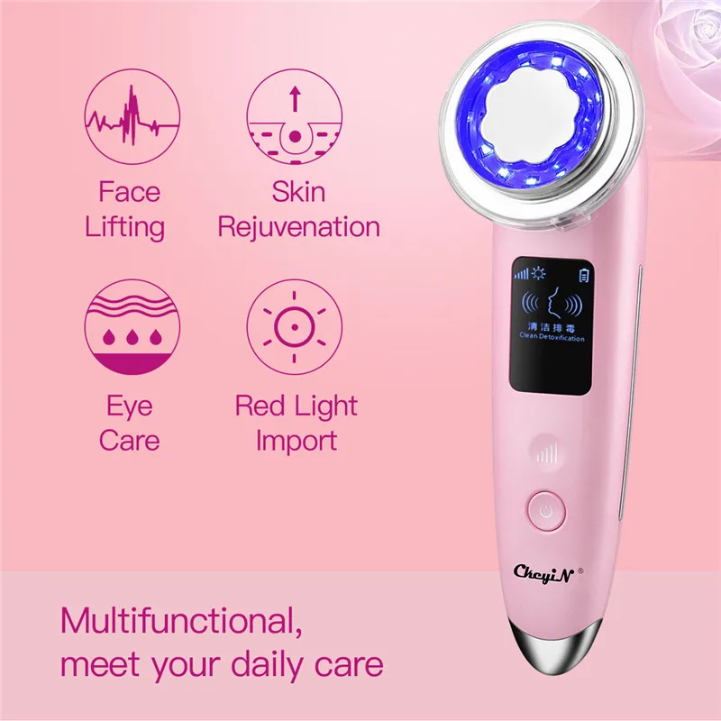 CkeyiN RF EMS Facial Beauty Device Face Cleaning Lifting Nutrition Import Eye Care Tool Skin Massager Skin Care Beauty Device eye massager personal beauty skin care device relaxing ultrasonic beauty care eye massager product wand