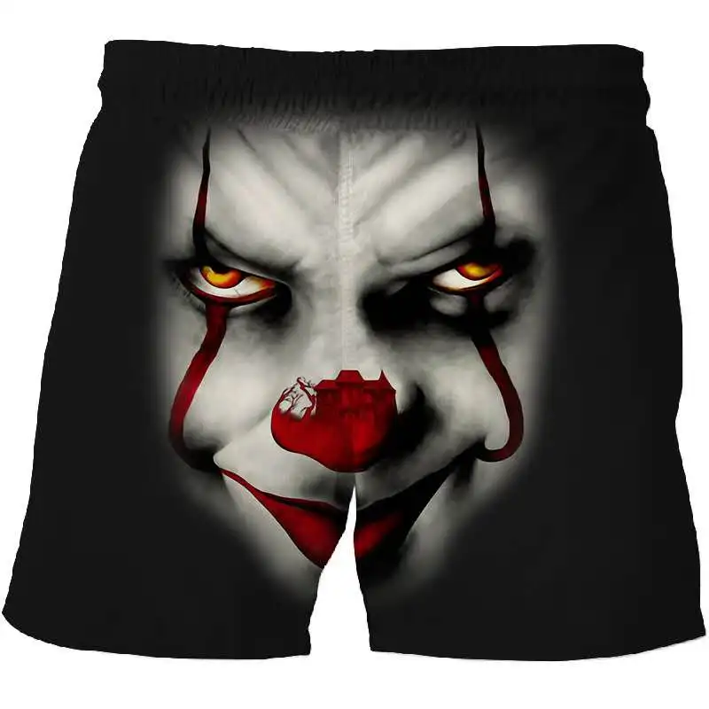 

3D Printed Beach Pants Hip Hop Street Sports Fitness Pants Fashion Funny Stretch Waist Beach Pants Graphic Men Shorts Selling