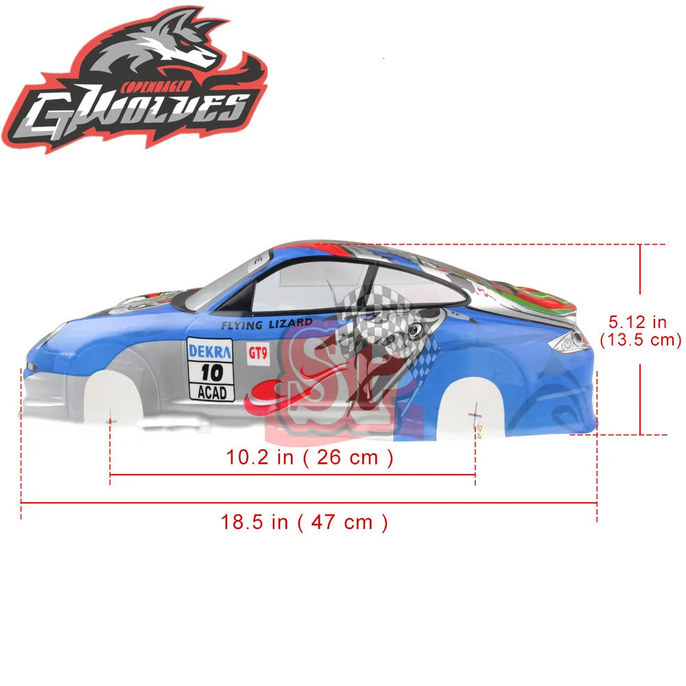 37 видов 1/10 RC автомобиль 195/190 мм ПВХ Окрашенный корпус с хвостом для 1:10 RC хобби гоночный Дрифт автомобиль hsp yokomo hpi ZD TAMIYA