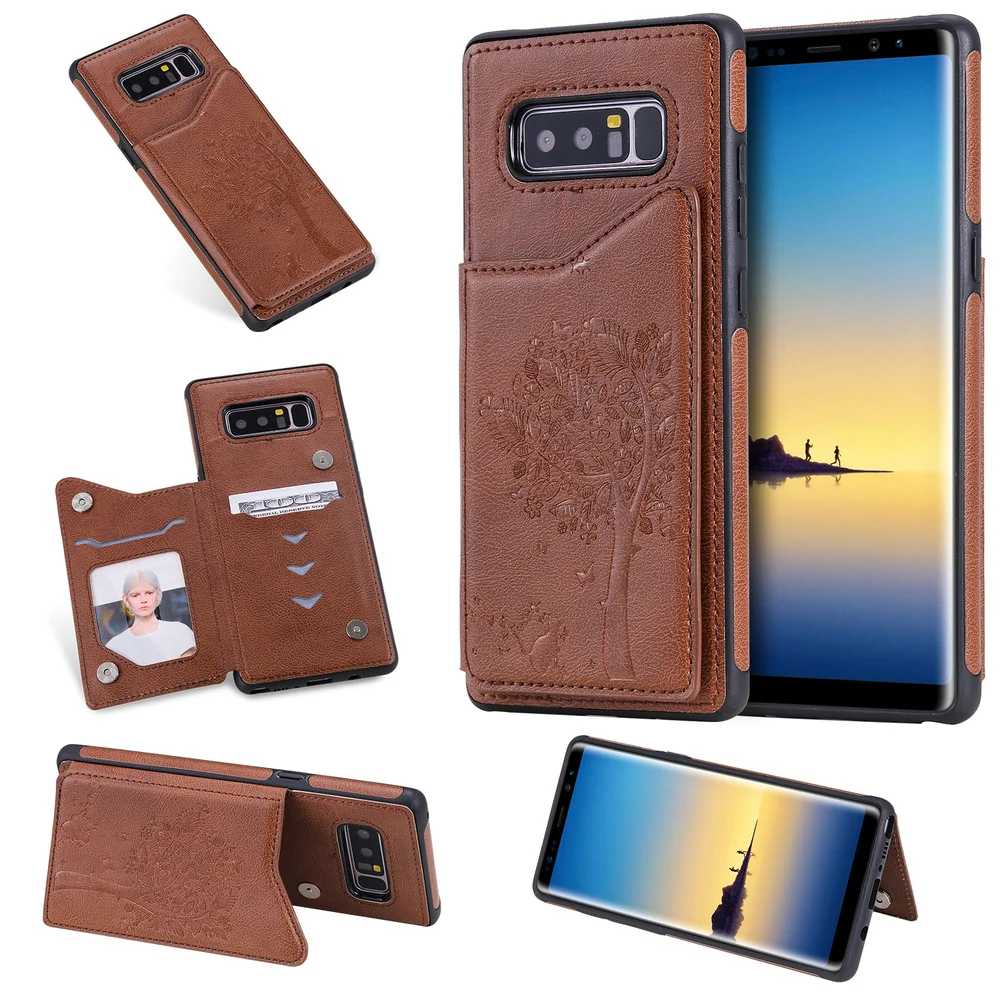 Кожаный чехол с откидной крышкой и отделением для карт для samsung Galaxy S10 5G S8 S9 Plus, чехол с магнитной подставкой для NOTE 10 PRO 9 8 S10e 360