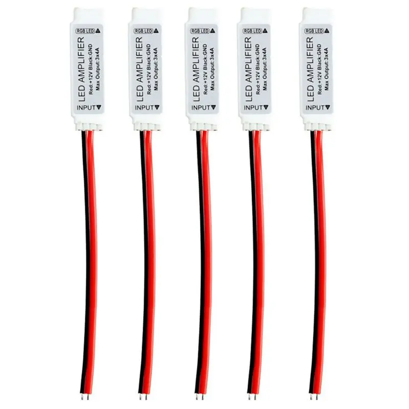 5 X Mini Tiny Signal Amplifier for 5050 3528 SMD RGB LED Light Strip DC12V 12A | Мобильные телефоны и аксессуары