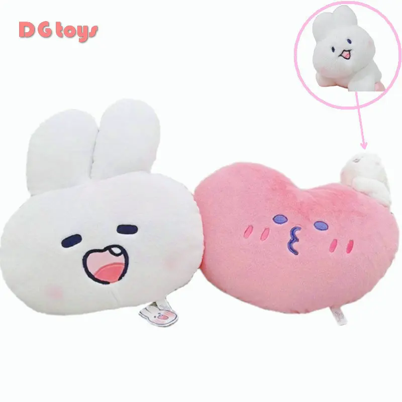 Корейская подушка в виде кролика с белыми зубами большая голова поцелуй рот