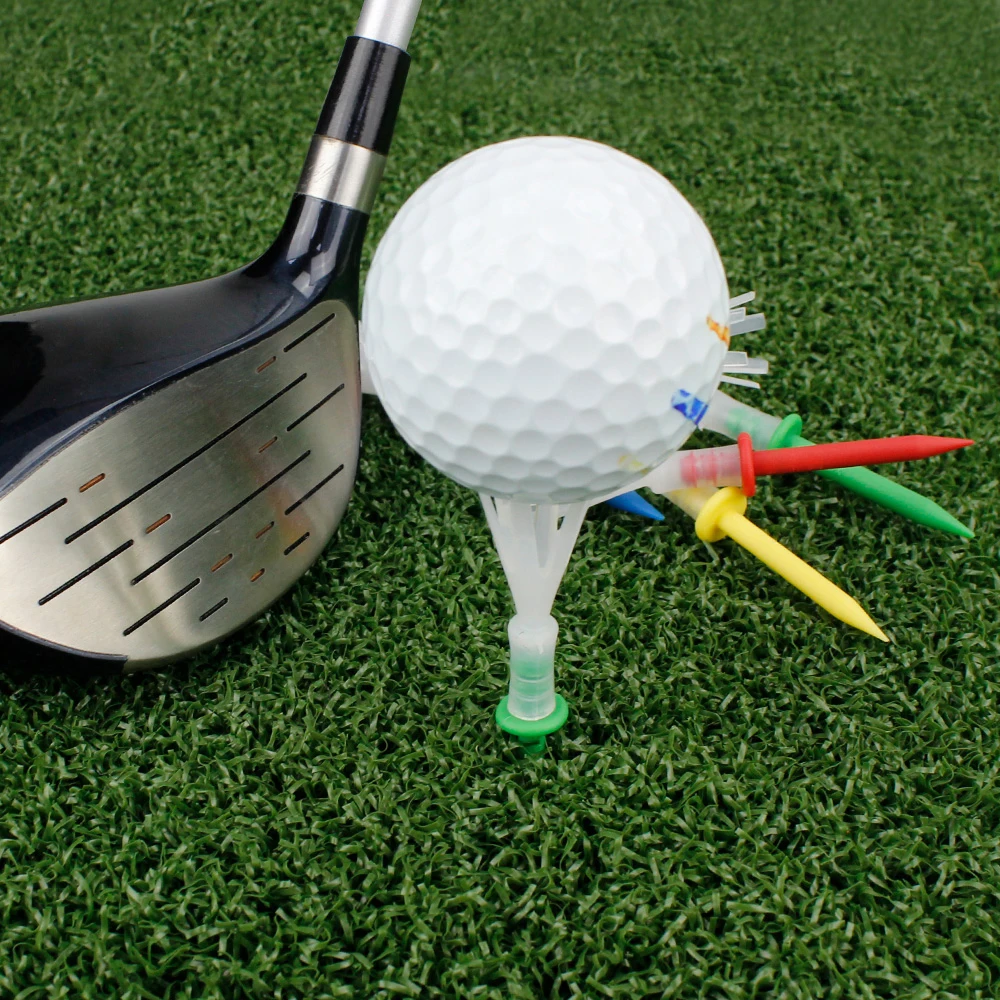 12 Pcs 6 Prong Golf Tees Plastic 70 83MM Less Friction 2 3/4 3 1/4 Inch Yard Supplies For Driver Accessories |