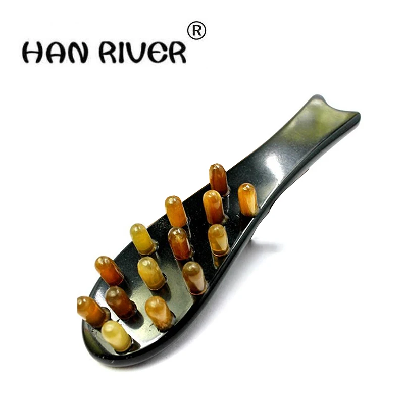 HANRIVER 2018 многофункциональный массажный натуральный Рог антистатический уход за