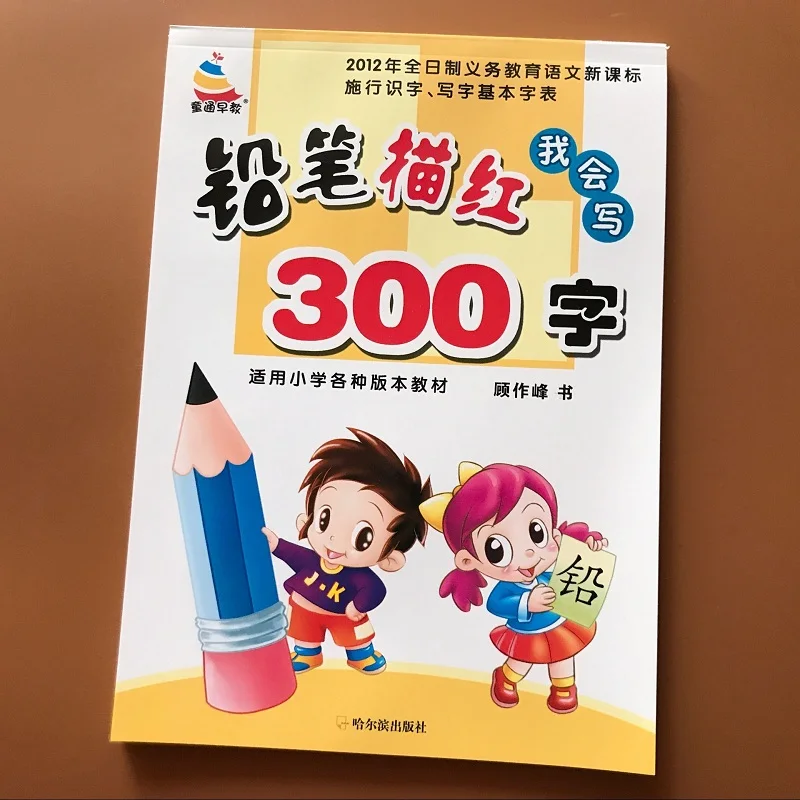 

New Writing Chinese Book 300 Basic Characters With Pictures Copybook For Preschool Children Calligraphy Kids Libros Art