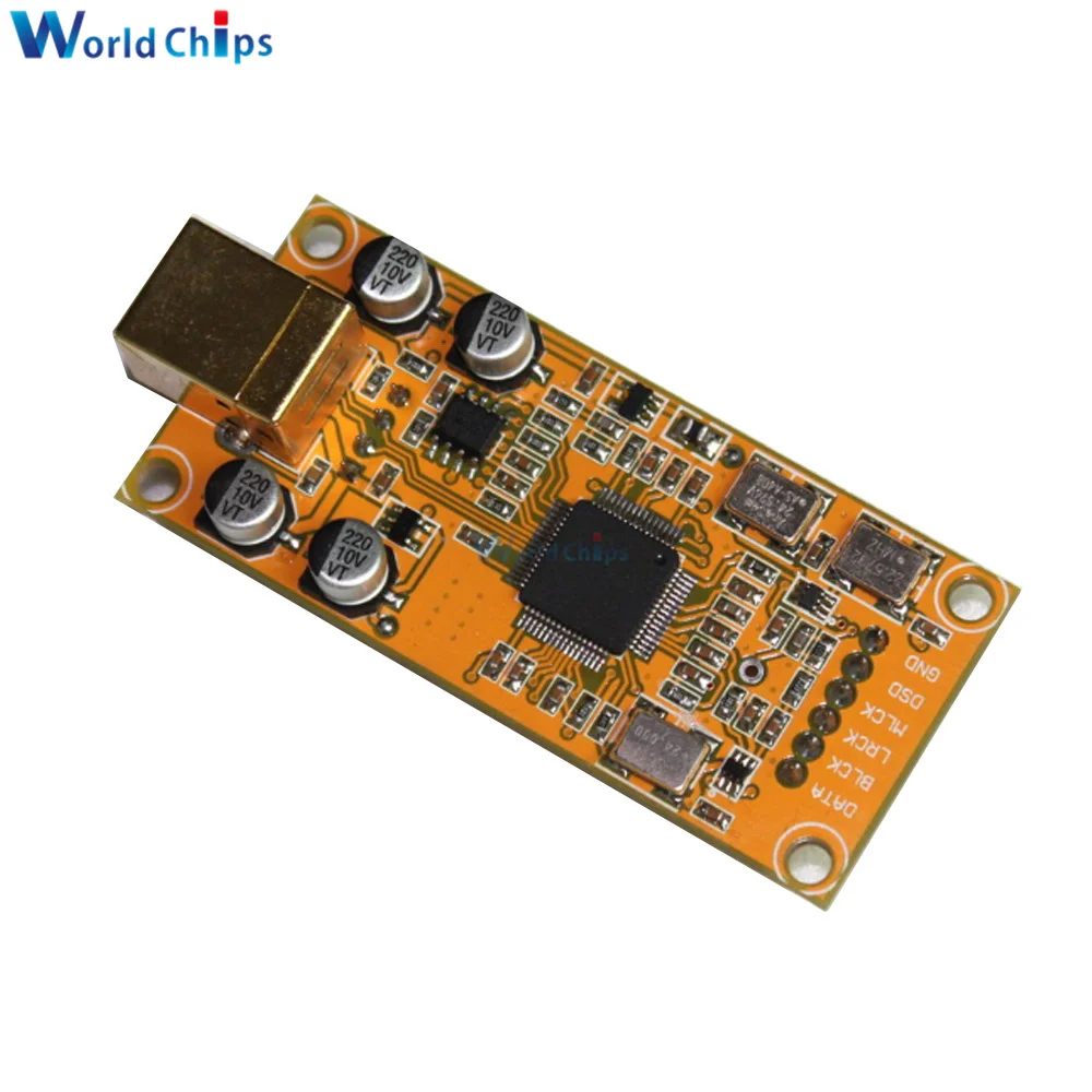 

XMOS XU208 USB Decoder Board Digital Interface I2S Upgrade Asynchronous Amanero Module For ES9018/28/38 Decoder