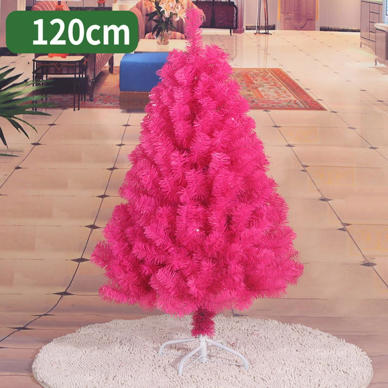 120cm Christmas tree pink rose red artificial Christmas tree decorations Christmas decorations for home free shipping