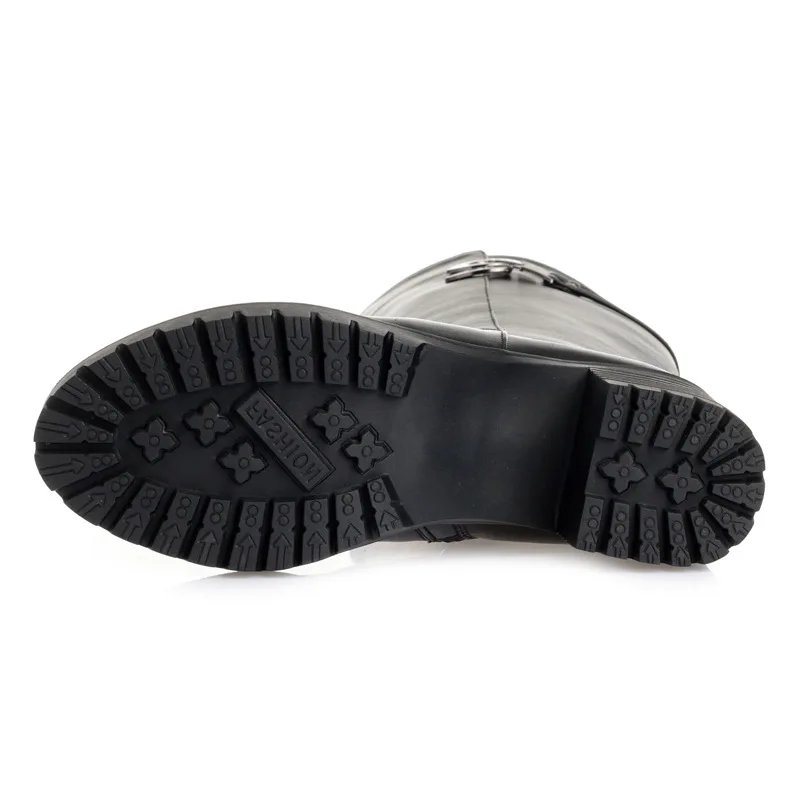 Fujin/шерстяные теплые женские зимние сапоги Высокие из натуральной кожи Теплая