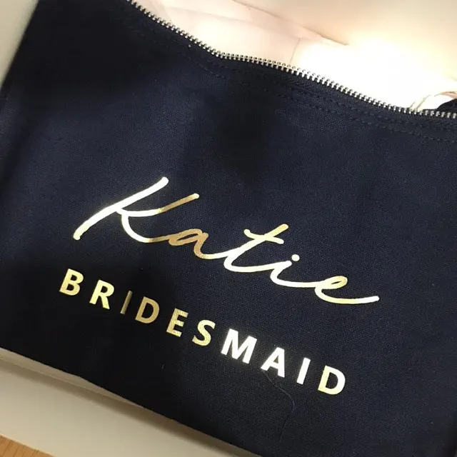 Персонализированная сумка для подружки невесты макияжа косметичка органайзер