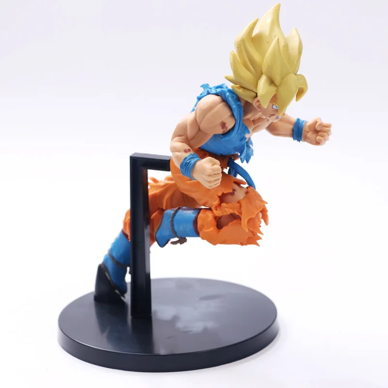 Dragon Ball Z Goku позитивно лицом к врагу стиль фигурка DBZ Goku Супер Saiyan Shock Wave Коллекция Модель игрушки 18 см