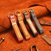 handmade genuine leather car key ring keychain key holder chain for mercedes ford bmw accessories