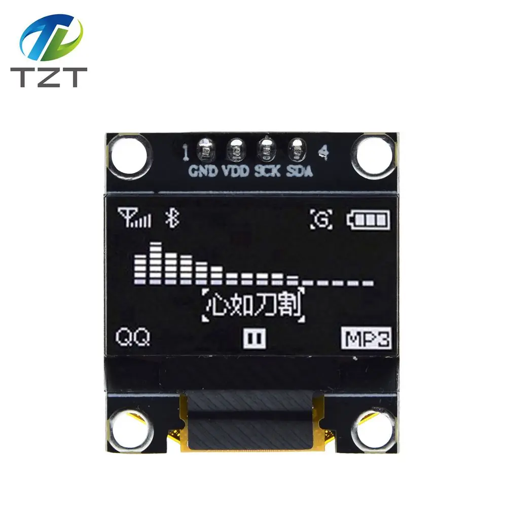 0.96 4PINwhite black 0,96 дюймов IIC Серийный цвет желтый, синий; размеры 34–43 OLED Дисплей модуль 128X64 I2C SSD1306 12864 ЖК-дисплей Экран платы GND VCC SCL внесение изменений в 0,9" для Arduino - Цвет: 0.96 4PINwhite black