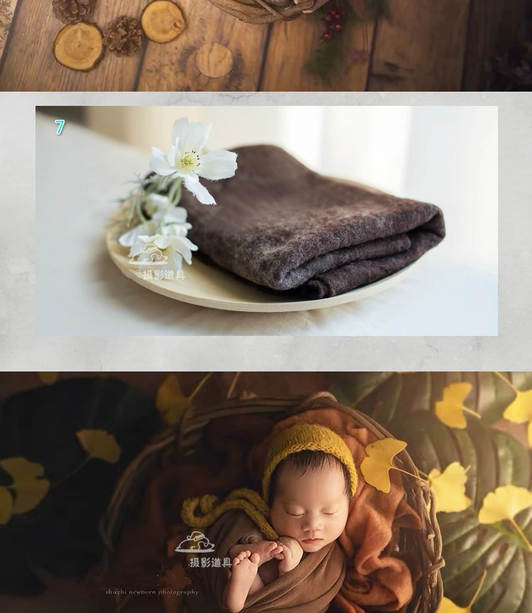 50*100 см шерстяное одеяло для фотосессии, тонкие обертки для новорожденных, одеяло, аксессуары для фотосессии, различные цвета