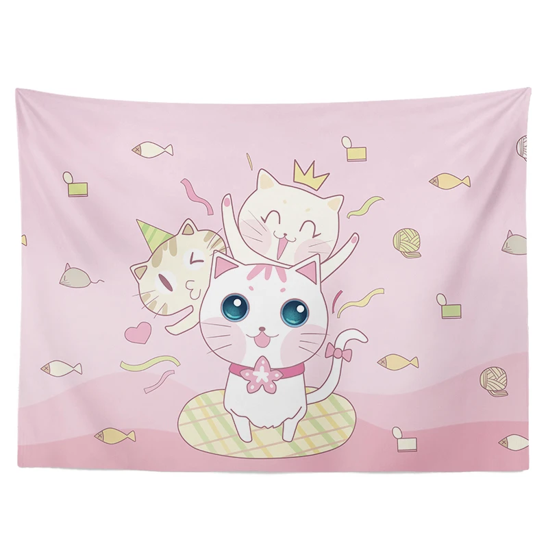 Милый гобелен с героями мультфильмов животных современный скандинавский