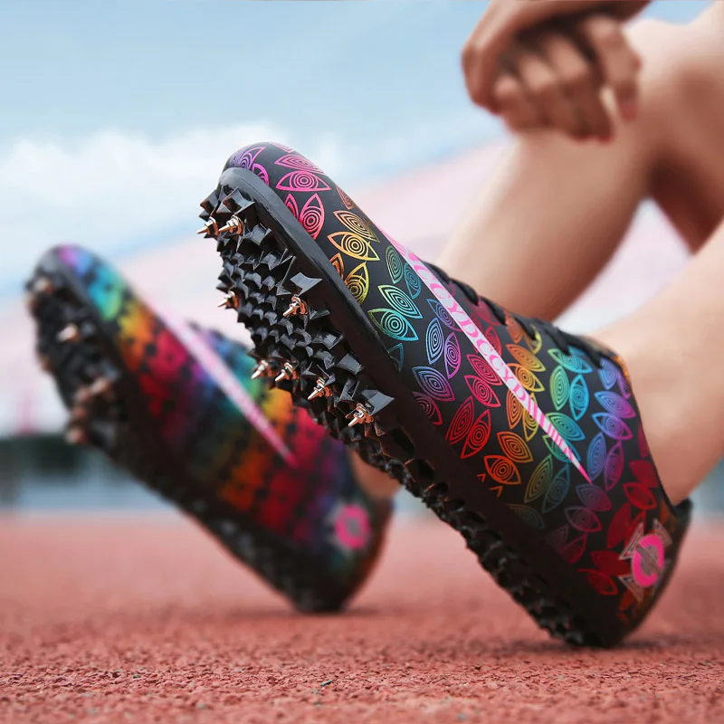 

Men Women Track and Field Shoes Nail Sprint Training Shoes Unisex Track Field Competition Nail Running Spikes Shoes Large 35-46