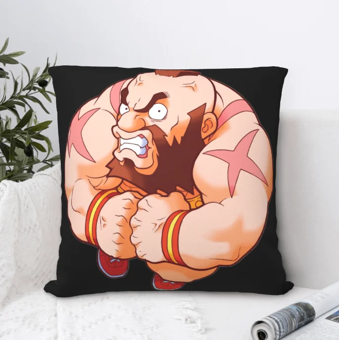 

Чехол Zangief в стиле ретро с изображением любителей игры в спортзале и России, декоративная подушка для дивана