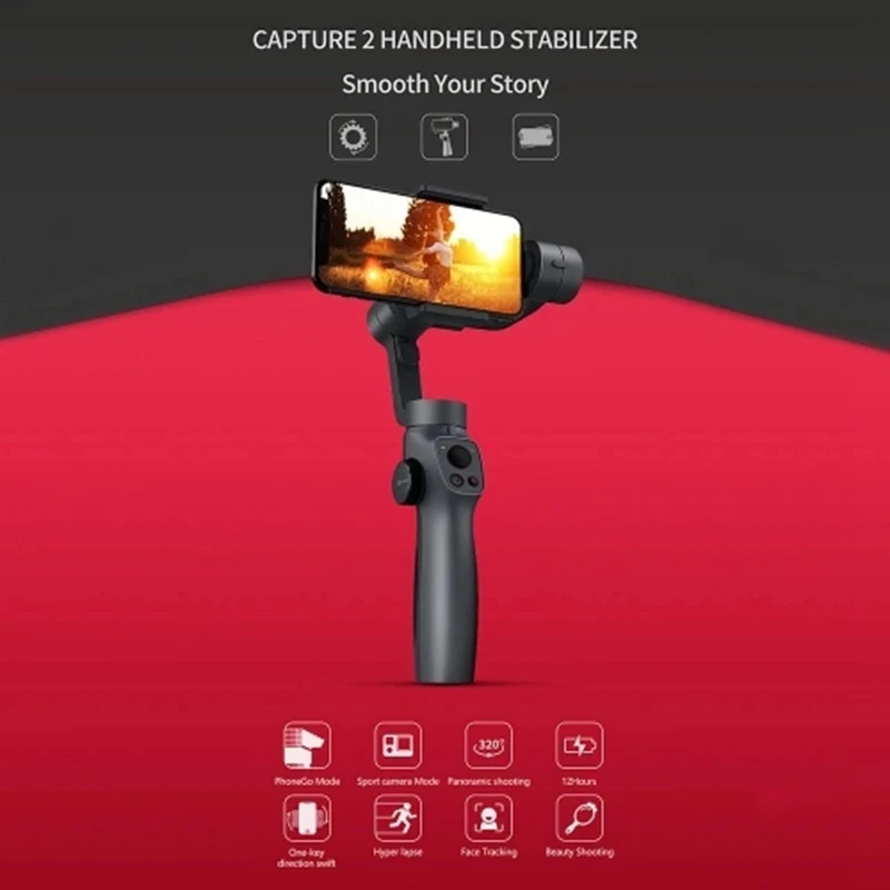 3-осевой переносной карданный стабилизатор для смартфона Samsung iPhone X XR 8 7 камеры Gopro