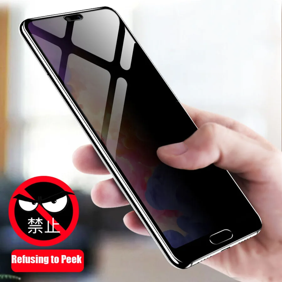 3D полное анти шпионское закаленное стекло для Huawei P40 P30 Lite Защитная пленка экрана
