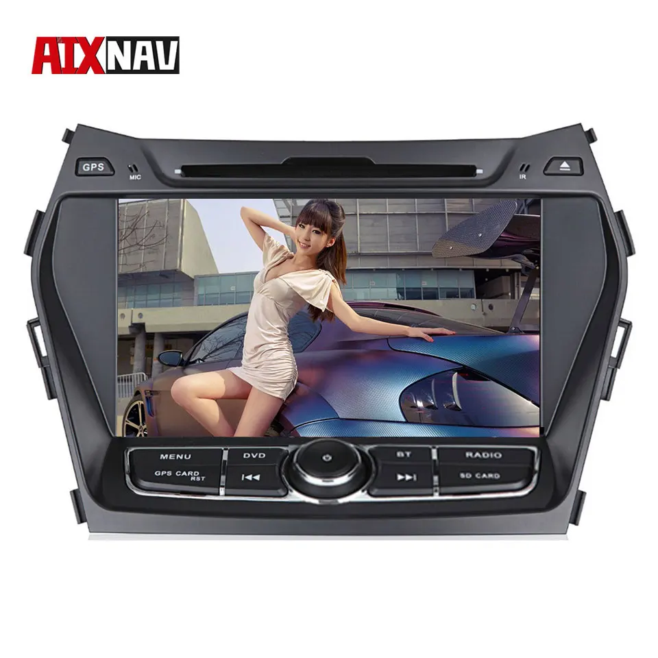 Автомобильный DVD плеер с GPS навигацией Android 7 1 2 Din радио для Hyundai IX25 4K видеоплеер