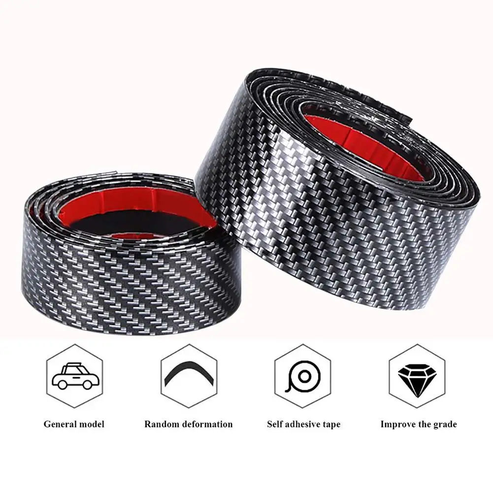 Автомобильный SUV углеродное волокно гибкий бампер спойлер порог защитная