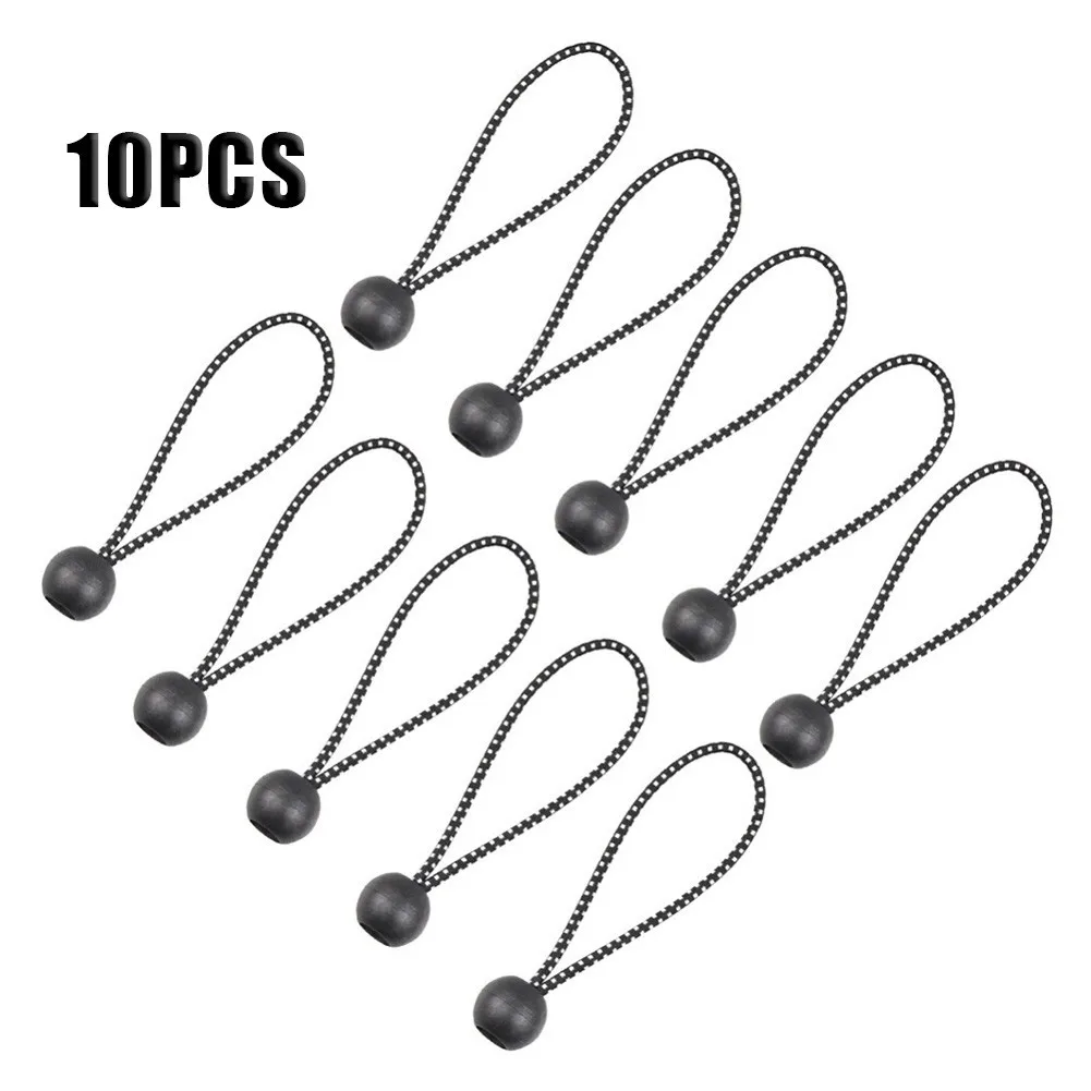 

10pcs Elastic Tent Bungees Ball Fixing Tie Rope Elastic Oxford Bungee Cord Ball Tarp Outdoor Camping Hiking Tent Accessories
